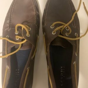Men leather sperry boat shoes size 12 non smoke home
